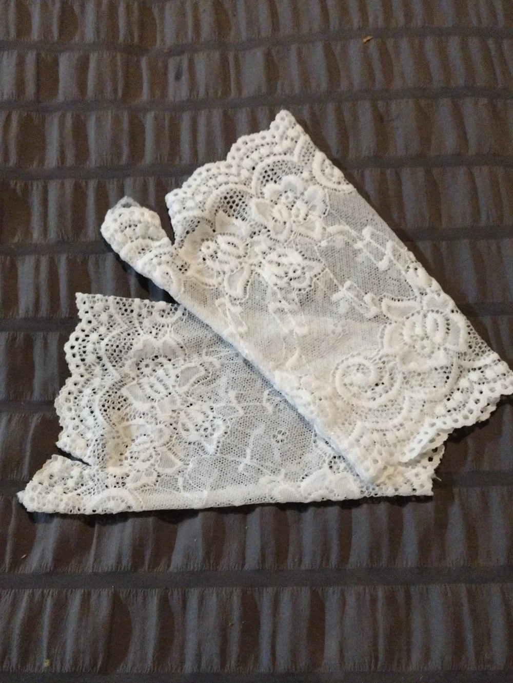 White Lace Fingerless Gloves - Women Accessories